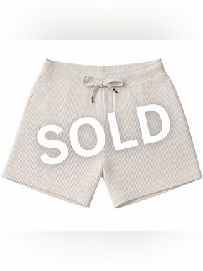 Dandy Del Mar The Cannes Waffle Knit Shorts Vintage Ivory XL